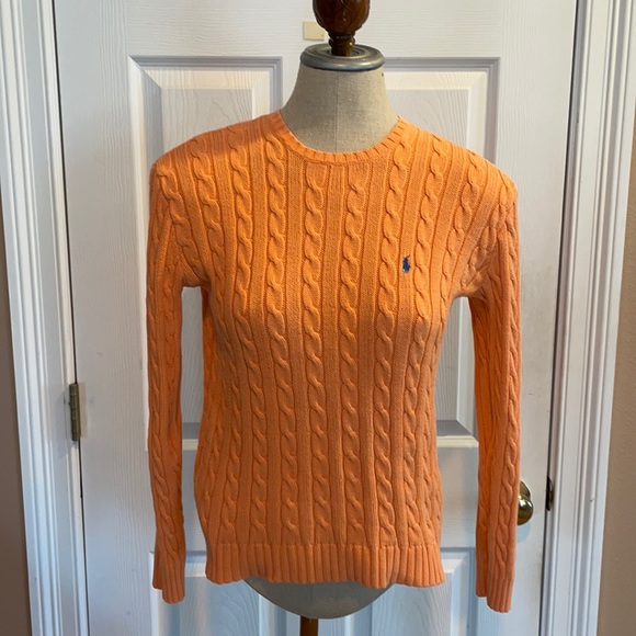 Ralph Lauren Sweaters - Ralph Lauren sport sweater Tangerine womens S P Petite